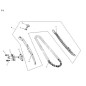 Guide chaîne n°1 pour YY50QT-15 - Pièce n°7