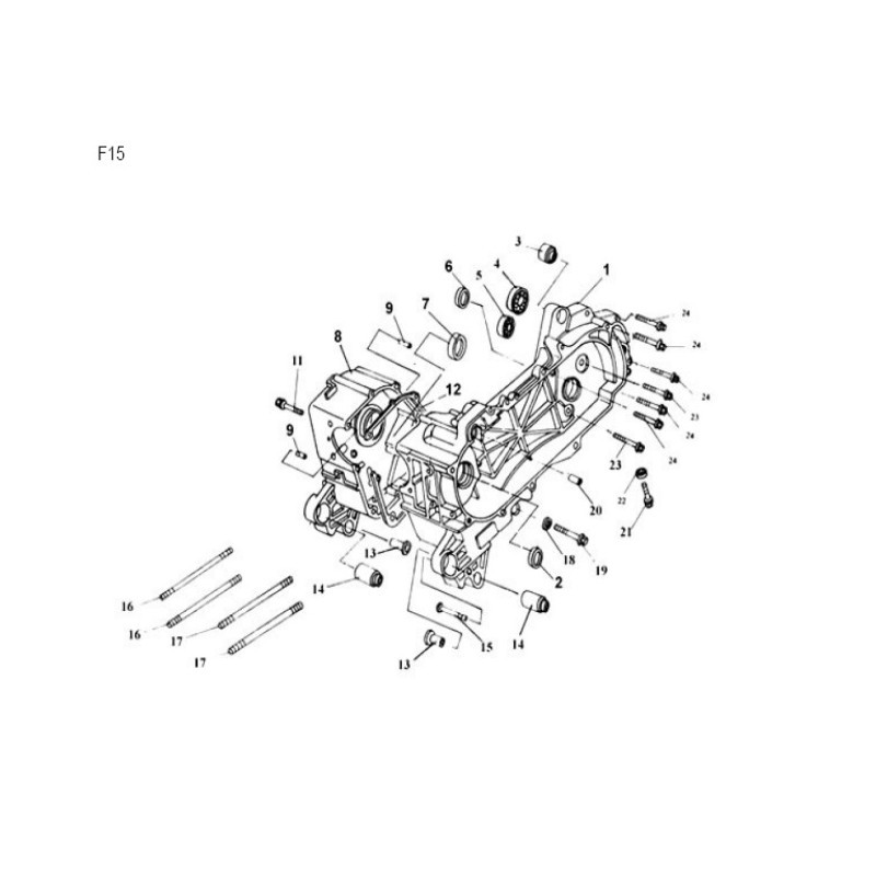 Carter pour YY50QT-15 - Pièce n°1