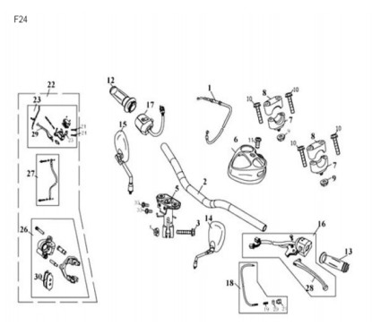 N°29 - Levier de frein avant