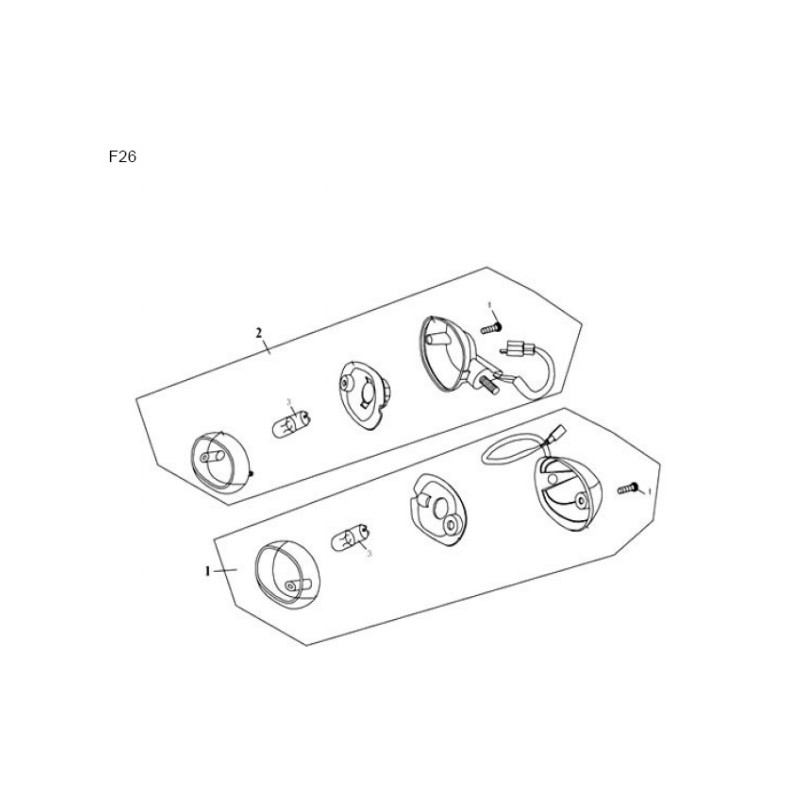Clignotant AV droit pour YY50QT-15 - Pièce n°1