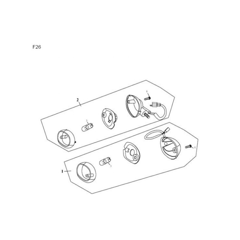 Clignotant AV gauche pour YY50QT-15 - Pièce n°2