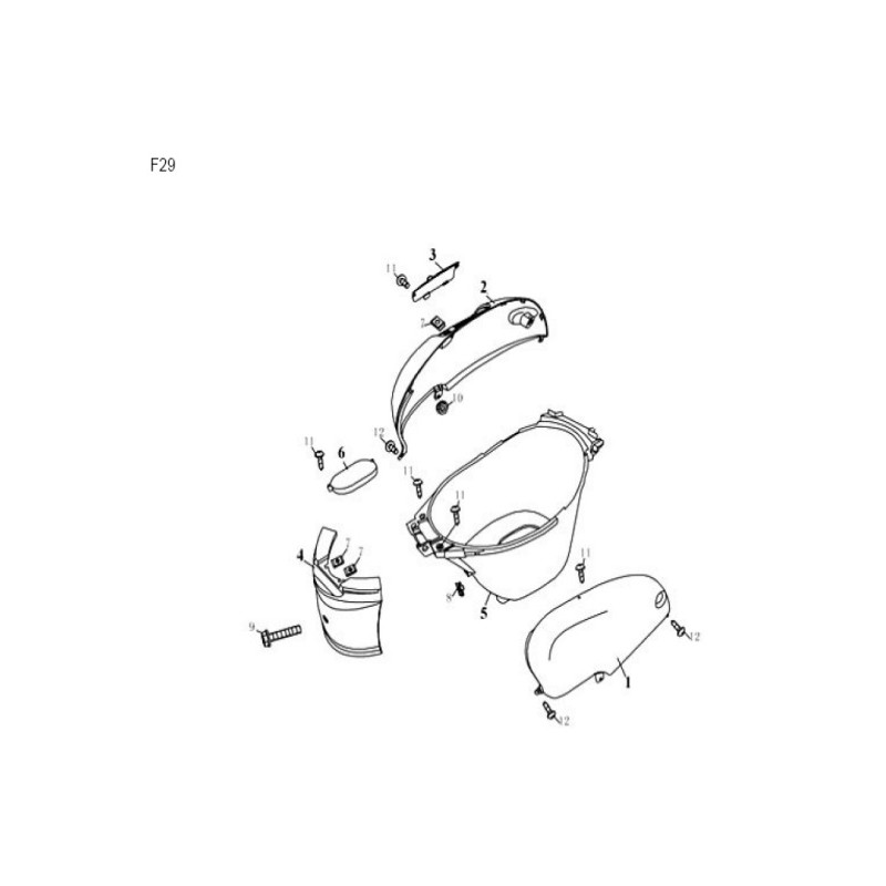 Bac coffre pour YY50QT-15 - Pièce n°5