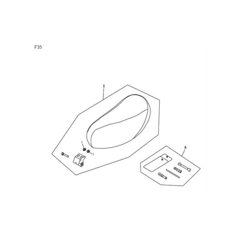 Selle pour YY50QT-15 - Pièce n°4