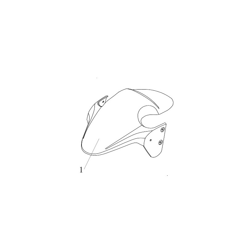 GARDE BOUE AVANT POUR SCOOTER LONGJIA LJ50QT