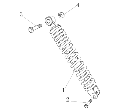 Amortisseur arrière pièce n°1