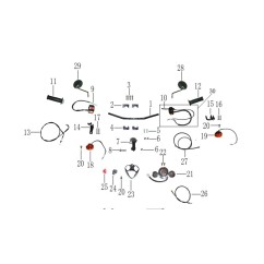 Commodo gauche pour Venice TY50QT-5D pièce n°30