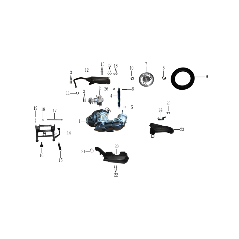 Pot d'échappement pour Venice euro 5 pièce n°12