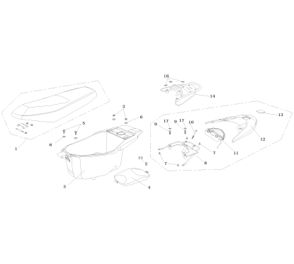 Selle pour LJ50QT-3L pièce n°1