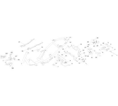 Support porte baguage pour LJ50QT-3L pièce n°19