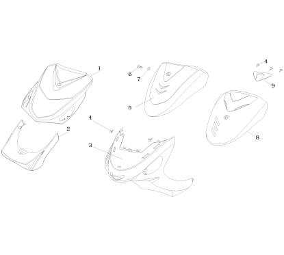 Face avant supérieure pour LJ50QT-3L pièce n°5