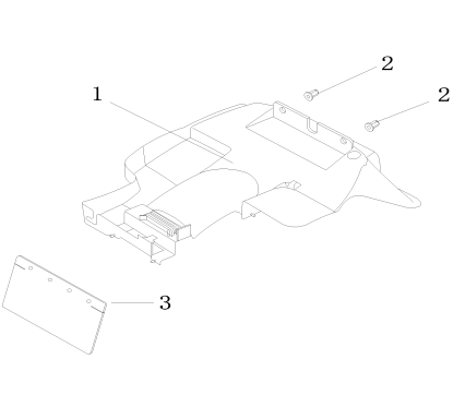 Bavette arrière pour LJ50QT-3L pièce n°1