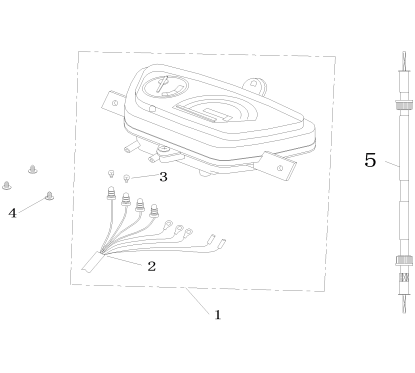 Cable compteur pour LJ50QT-3L pièce n°5