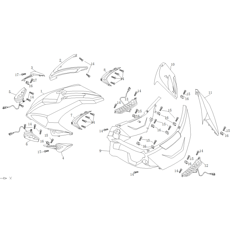 Protection droite pour A9 ou B MAX 50 - pièce n°3