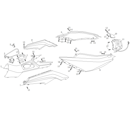 Feu arrière pour A9 ou B MAX 50 - pièce n°11