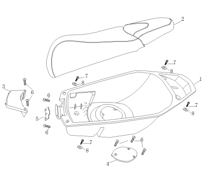 Selle pour A9 ou B MAX 50 - pièce n°2