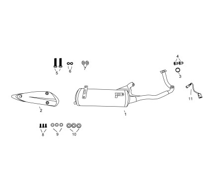 Sonde lambda pour A9 ou B MAX 50 - pièce n°11