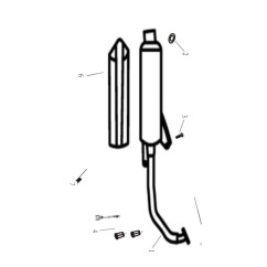 Pot d'échappement Blade 125cc