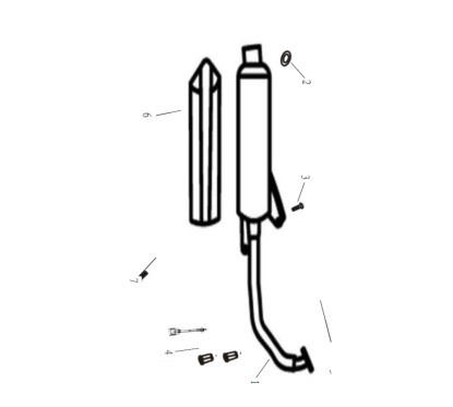 Pot d'échappement Blade 125cc
