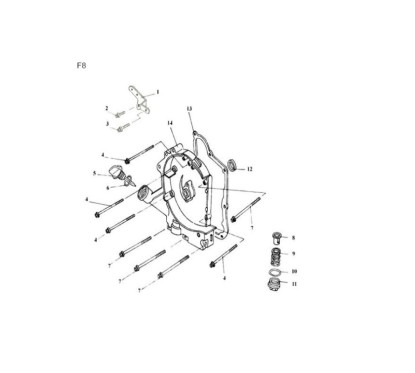 Carter moteur huile - Pièce n°14