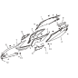 Côté décoré B, côté droit pour Blade 125CC - Pièce n°5