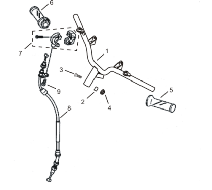 Cable d'accélération - Pièce n°8