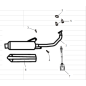 Pot d'échappement pour Blade 125CC - Pièce n°1