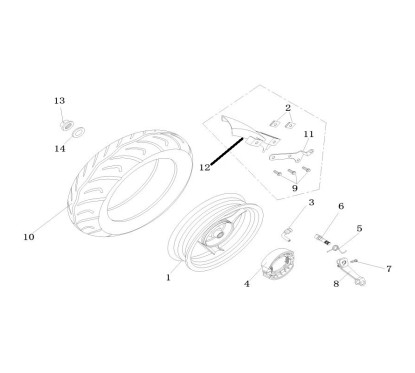 Gardeboue arrière pour LJ50QT-3L