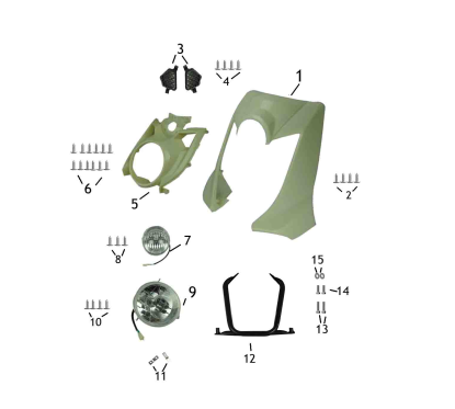 Couvre feu avant - pièce n°5