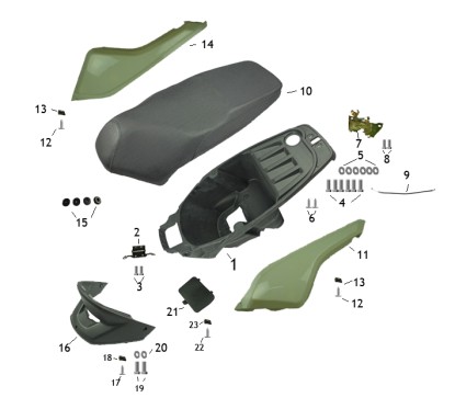 Selle - pièce n°10