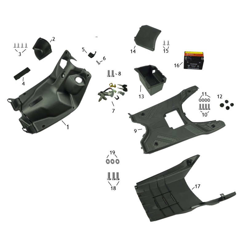 Contacteur à clé pour BWS-1 - pièce n°7