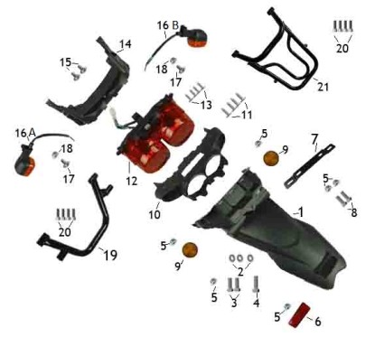 Porte bagage pour BWS-1 - pièce n°21