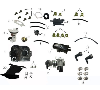 CARBON CANISTER SOLENOID VALVE pour BWS-1 - pièce n°11