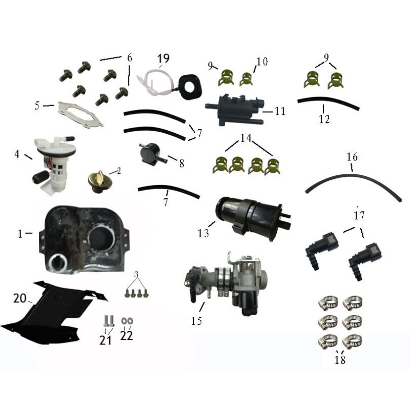 Bloc injection pour BWS-1 125 - pièce n°15