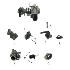 Pipe d'admission pour BWS-1 - pièce n°1
