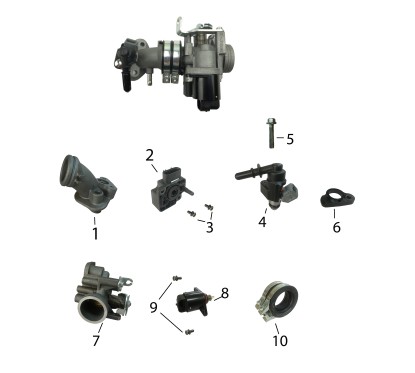Corps injection pour BWS-1 - pièce n°7