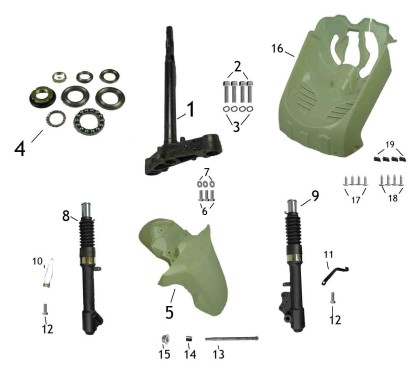 Kit direction pour BWS-1 - pièce n°4