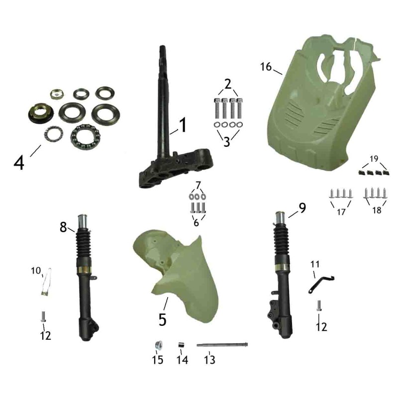 Face avant inférieur pour BWS-1 - pièce n°16