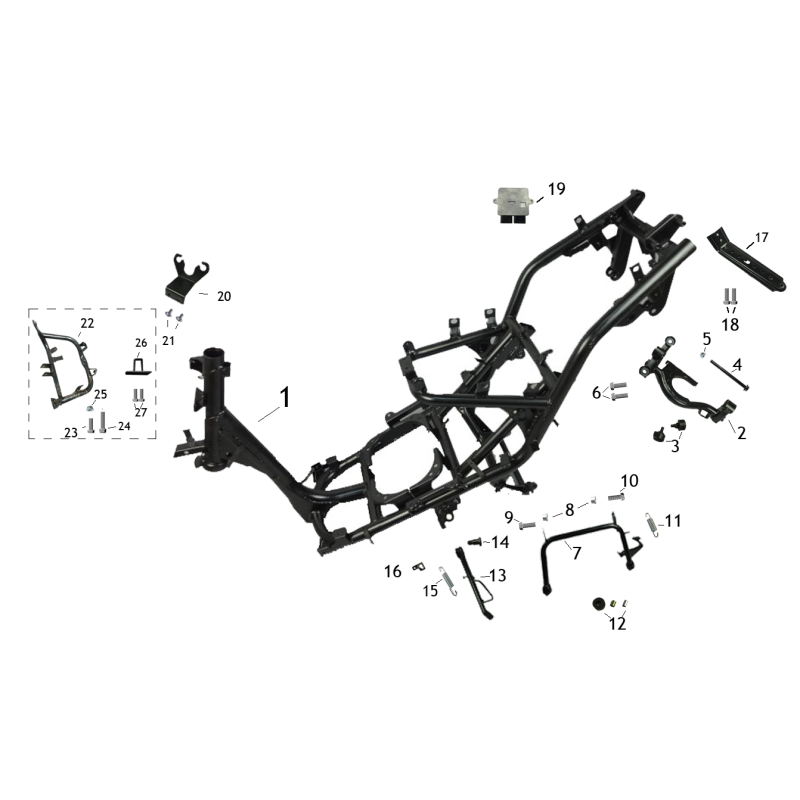 Unité de contrôle électronique ECU pour BWS-1 125 - pièce n°19