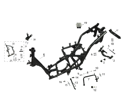 Support moteur pour BWS-1 - pièce n°2