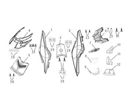 Feu arrière pour mustang - pièce n°6