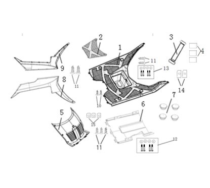 Couvre batterie pour mustang - pièce n°2