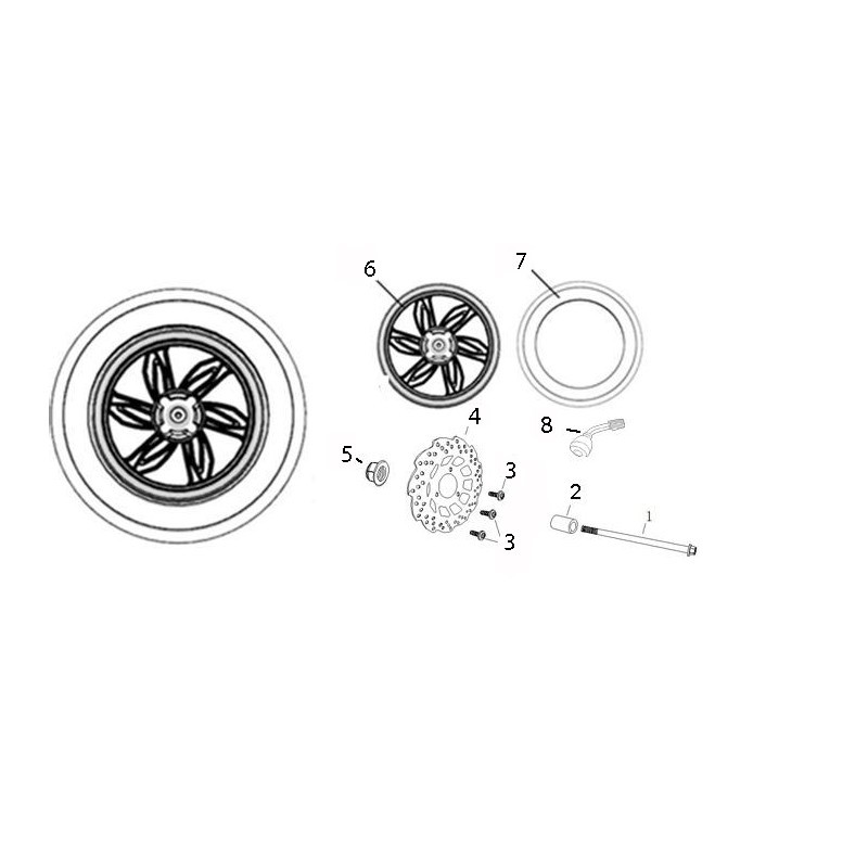 Pneu pour mustang - pièce n°7