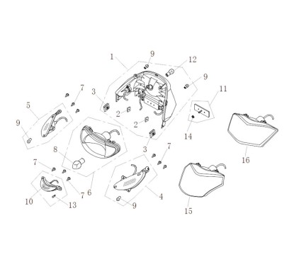 Veilleuse pour LJ50QT-3L pièce no 10