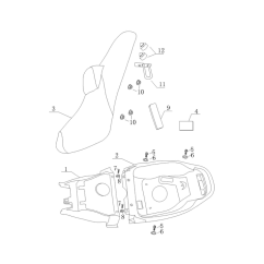 Face arrière coffre de selle pour Knight - pièce n°2