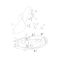 Face arrière coffre de selle pour Knight - pièce n°2