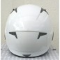 Casque jet blanc avec visière rentrante