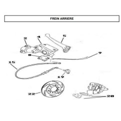 Plaquettes de frein arrière pour scooter NEMO 125CC
