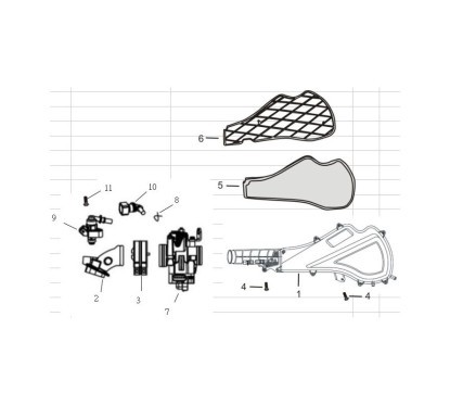 Element filtrant pour Blade 125cc - Pièce no 5