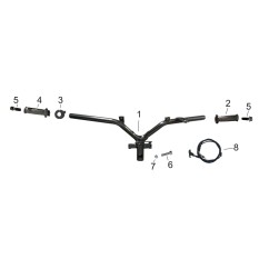 Câble d'accélération pour TS 125, pièce n°8