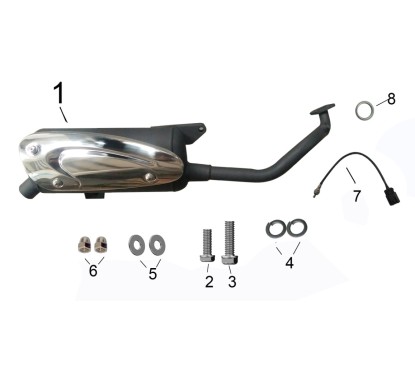 Joint de pot pour TS 125 , pièce n°8